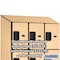 Salsbury Industries 4 Tier Designer Locker, 54"Wx76"Hx24"D, 12 Door, Maple 18-24364MAP - alternate 5